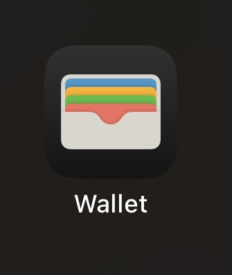 screenshot of the wallet app