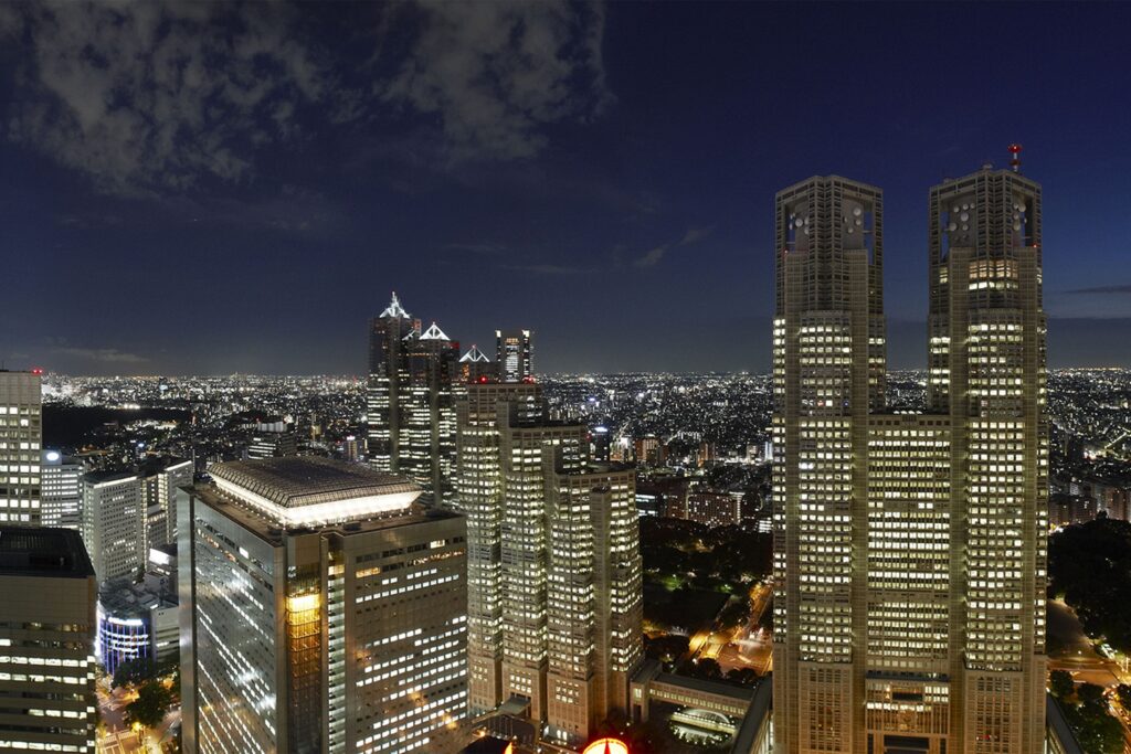 a view from Keio plaza hotel